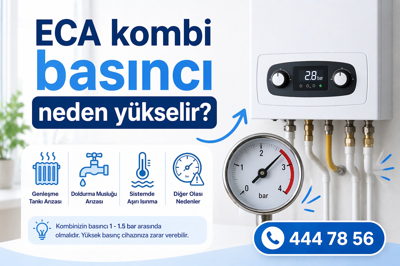 ECA Kombi Basıncı Neden Yükselir?