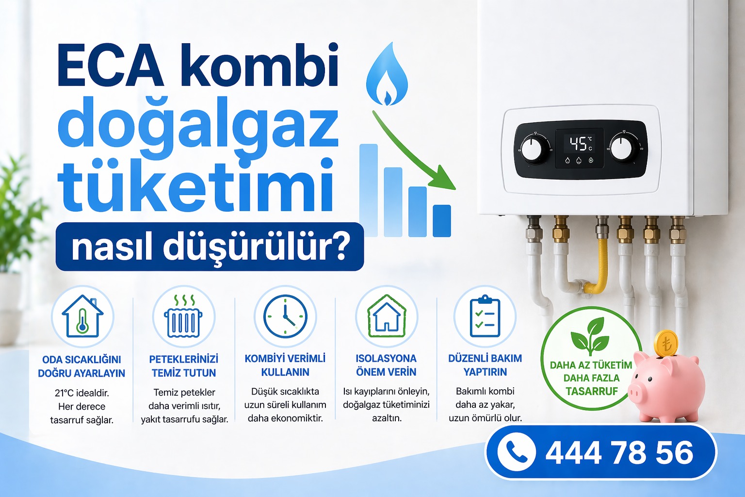 ECA Kombi Doğalgaz Tüketimi Nasıl Düşürülür?