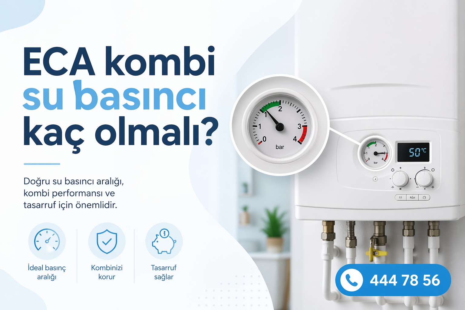 ECA kombi su basıncı kaç olmalı?