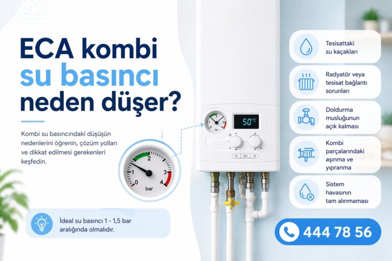 ECA kombi su basıncı neden düşer?