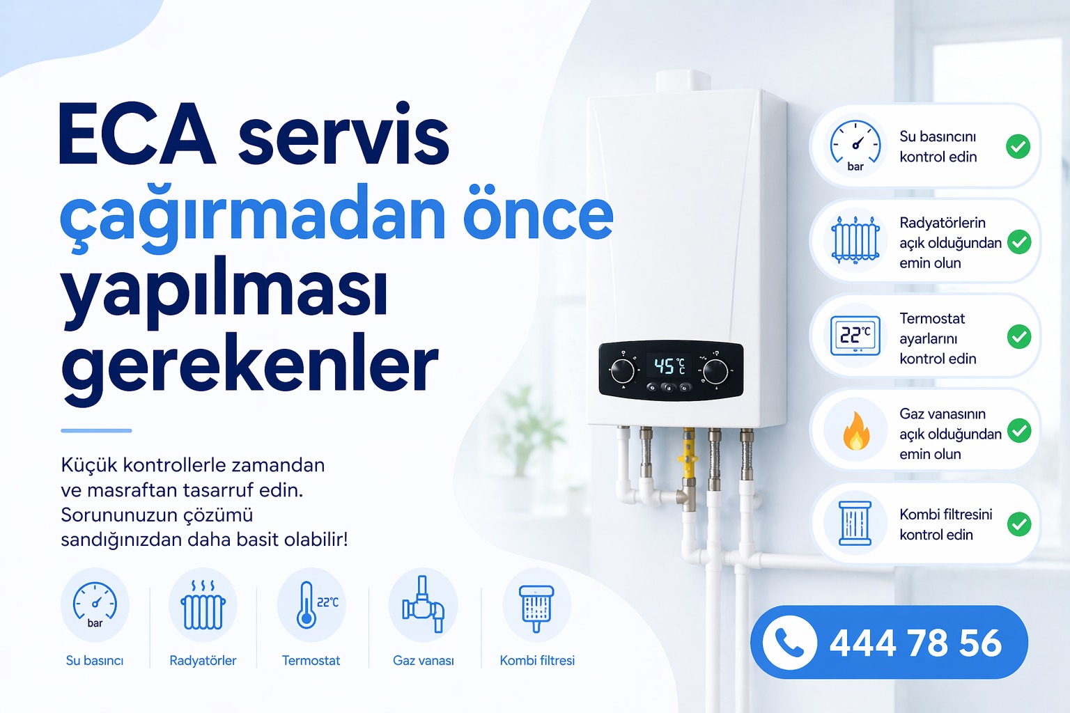 ECA Servis Çağırmadan Önce Yapılması Gerekenler