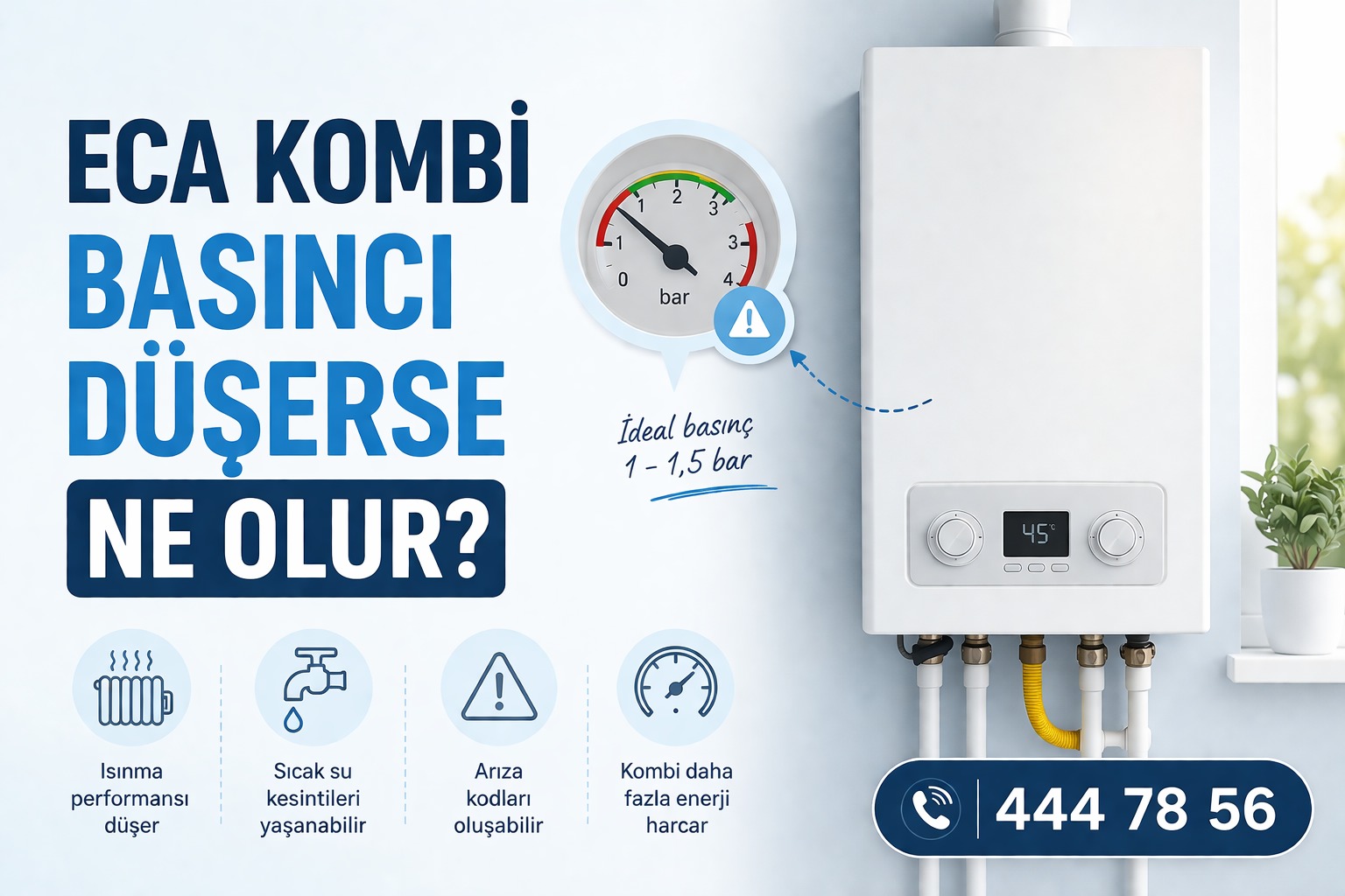 ECA Kombi Basıncı Düşerse Ne Olur?